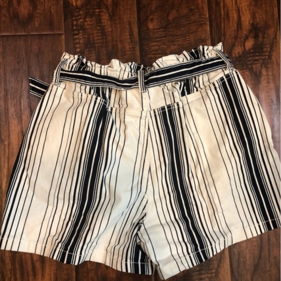 High Waist Shorts Blue/Cream Size 16 - Picture 4 of 5